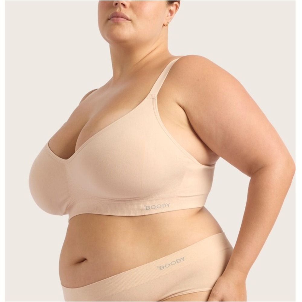 Boody Women's Shell Wireless Full Bust Adjustable Strap T-Shirt Bra NWT Size M - Picture 4 of 12